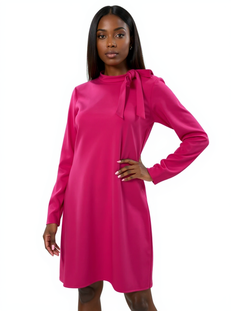 Calvin Klein Pink Solid Pre-Owned Ladies New With Tags Dress - Size 10