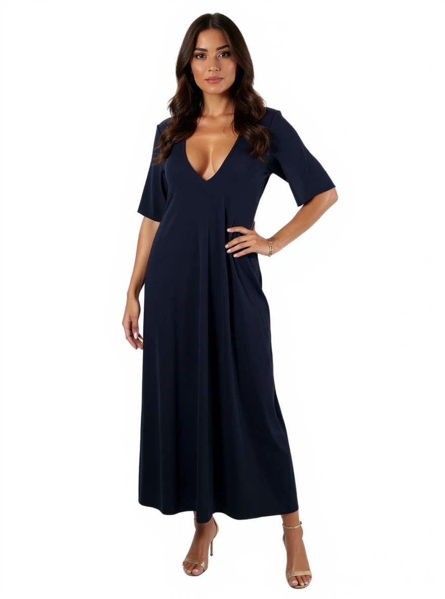 Boden Navy Ribbed Pre-Owned Ladies New With Tags Dress - Size 10R