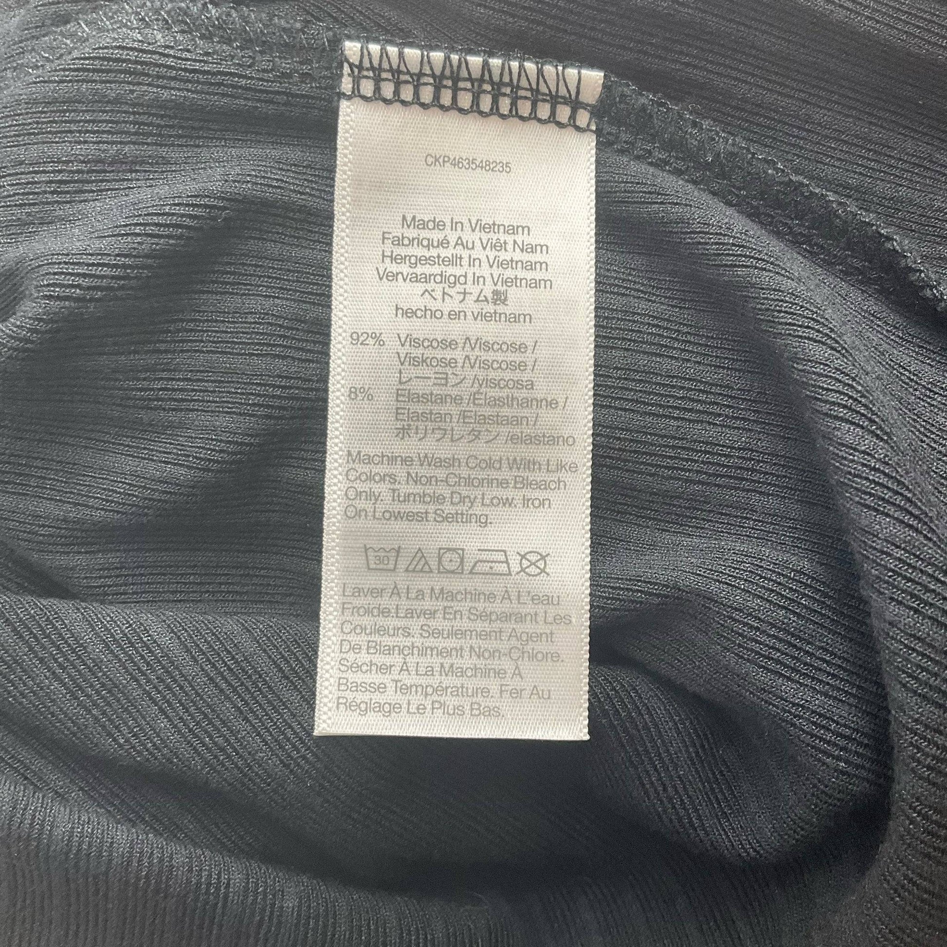 Madewell Black Ribbed Top - Size XS - Margaret’s Fine Consignment