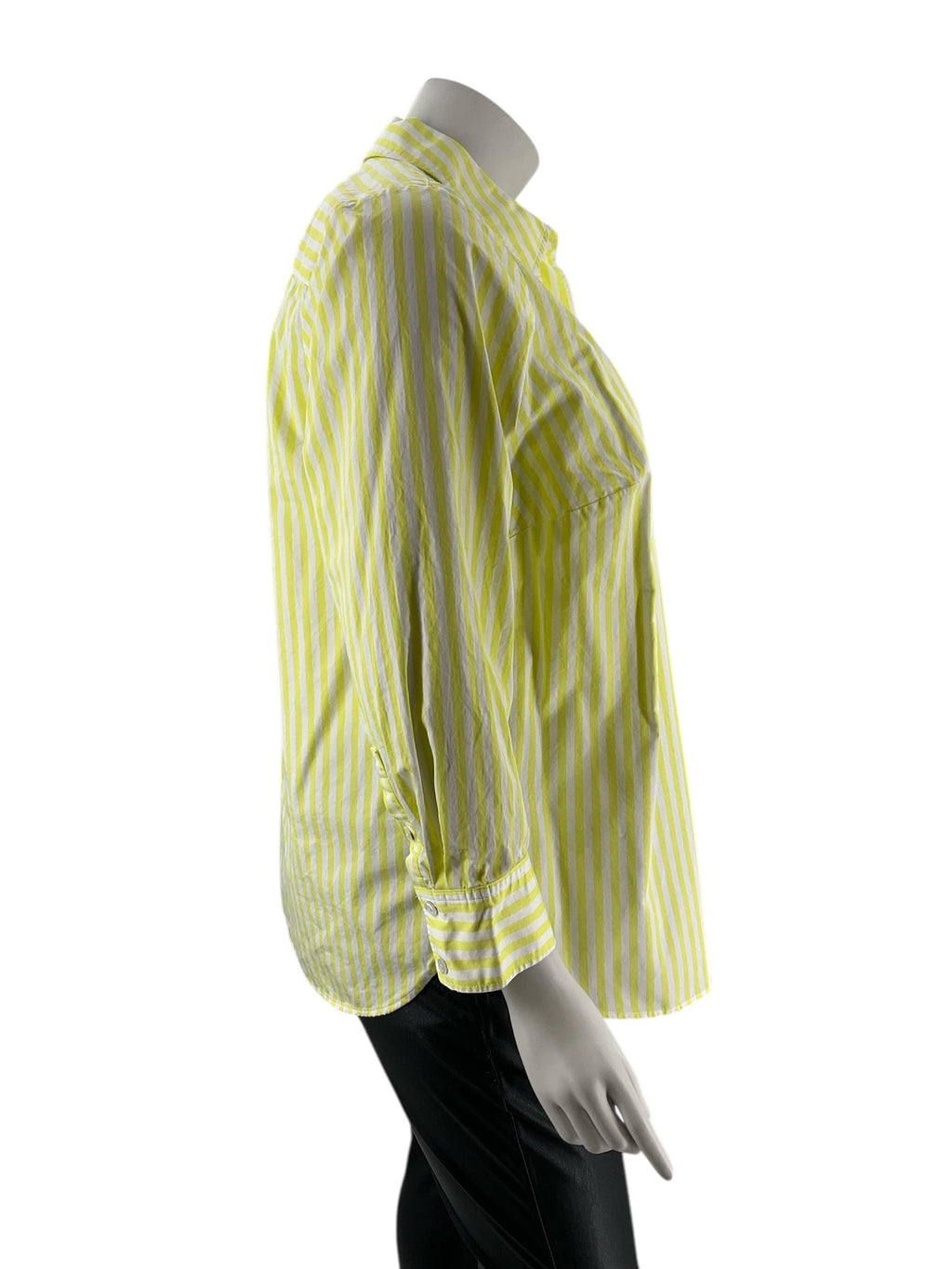 Talbots Yellow/White Stripe Pre-Owned Ladies Top - Size 2X