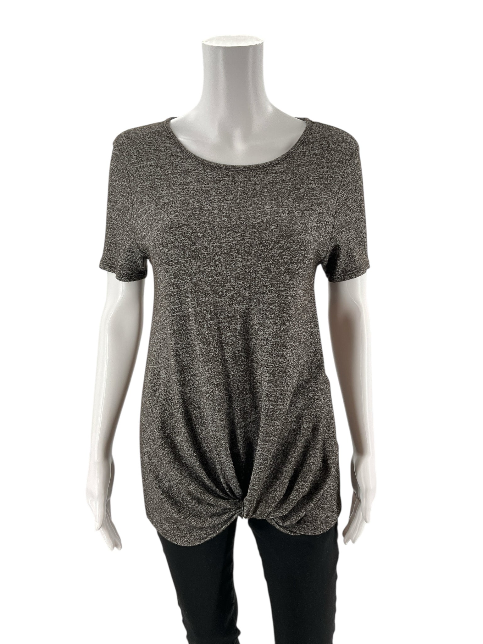 Pink Clover - Heather Gray Solid Pre-Owned Ladies Top - Size Small