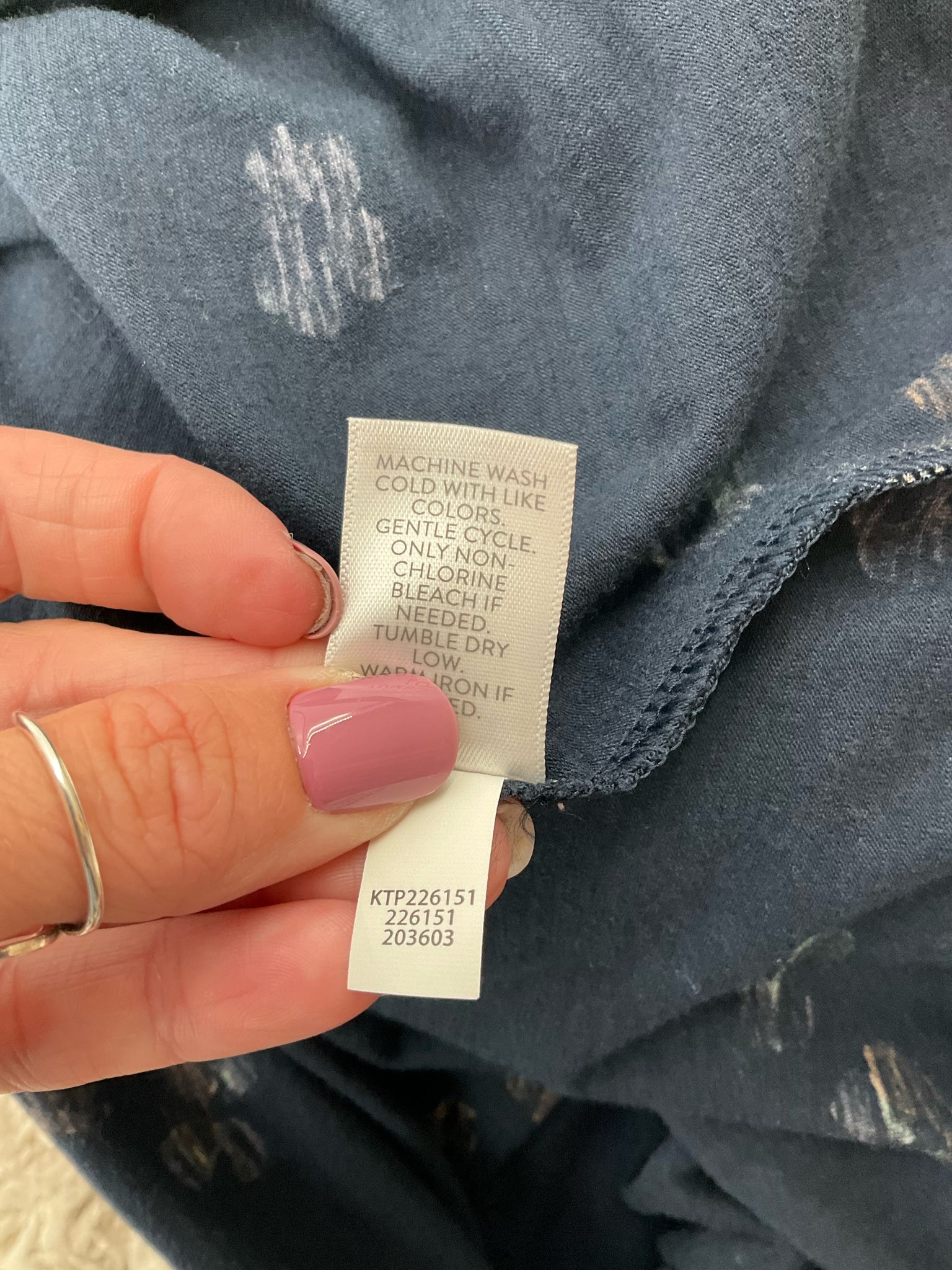 J. Jill pre-owned casual tunic in navy, yellow, and green floral design, featuring pintuck detail, size small.