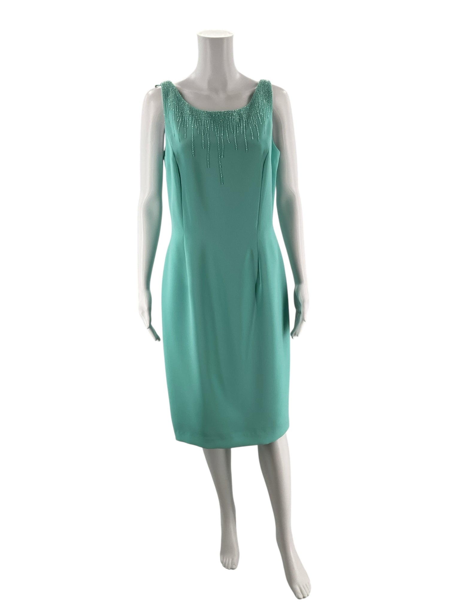 Marie St. Claire Aqua Pre-Owned Ladies Dress - Size 10