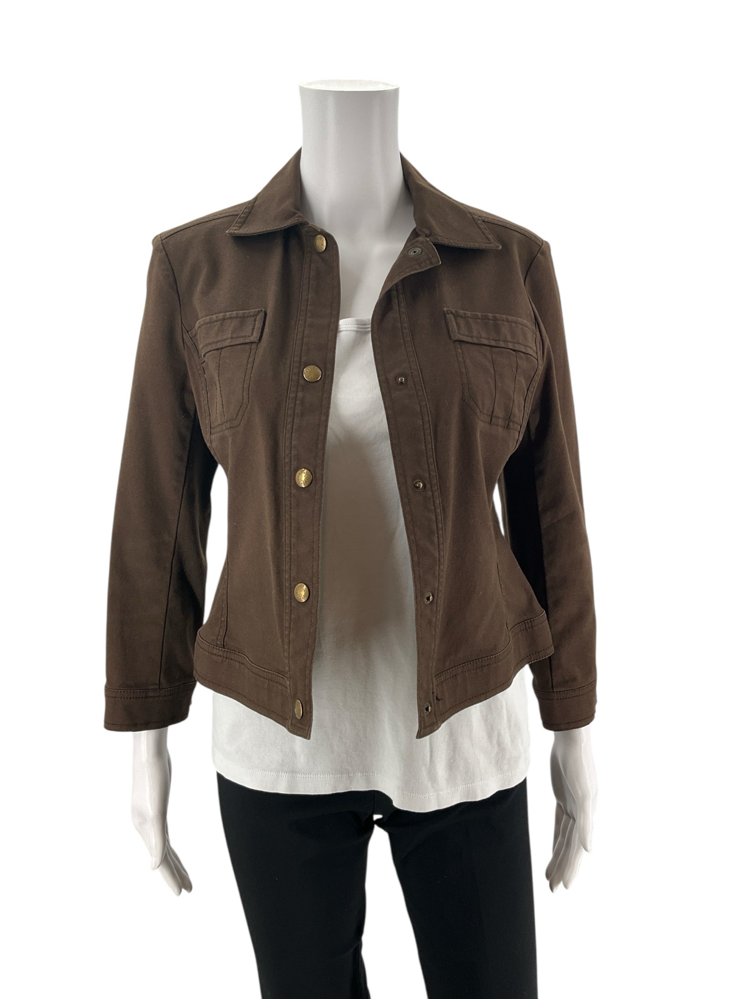 Bcbgmaxazria Brown Pre-Owned Ladies Jacket - Size 4