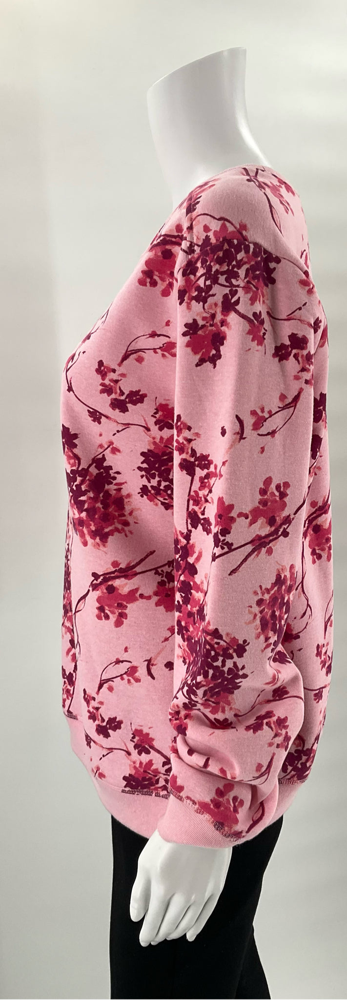 Karen Scott -  Pink Floral Pre-Owned Ladies Casual Top - Size Medium