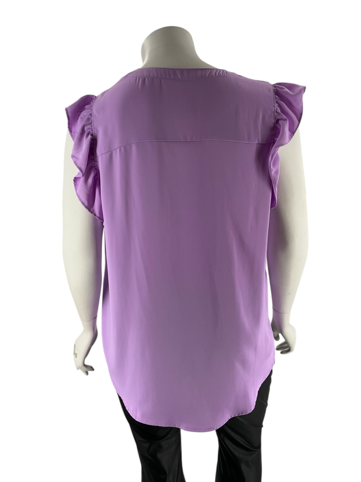 Zenana Lavender Solid Pre-Owned Ladies Casual Top - Size 3X