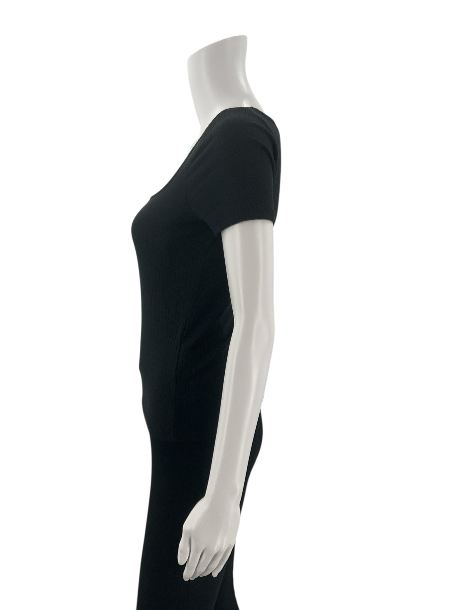 Madewell Black Ribbed Top - Size XS - Margaret’s Fine Consignment