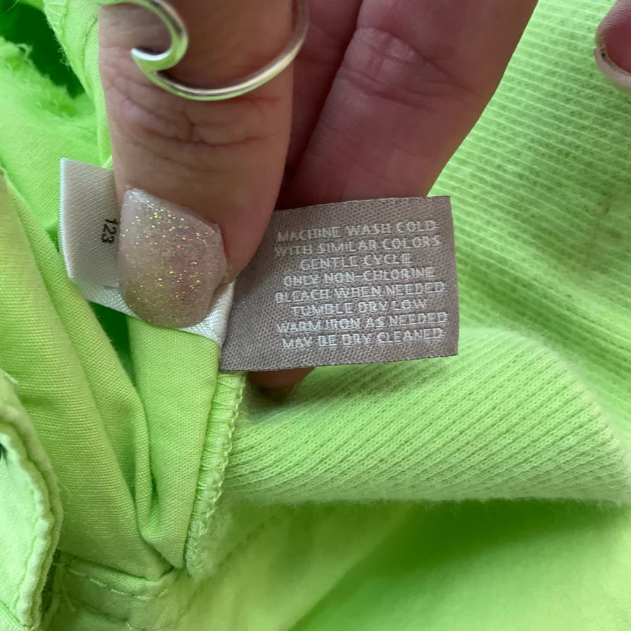 Chico's Lime Green Solid Pre-Owned Ladies Capri Pants - Size 6