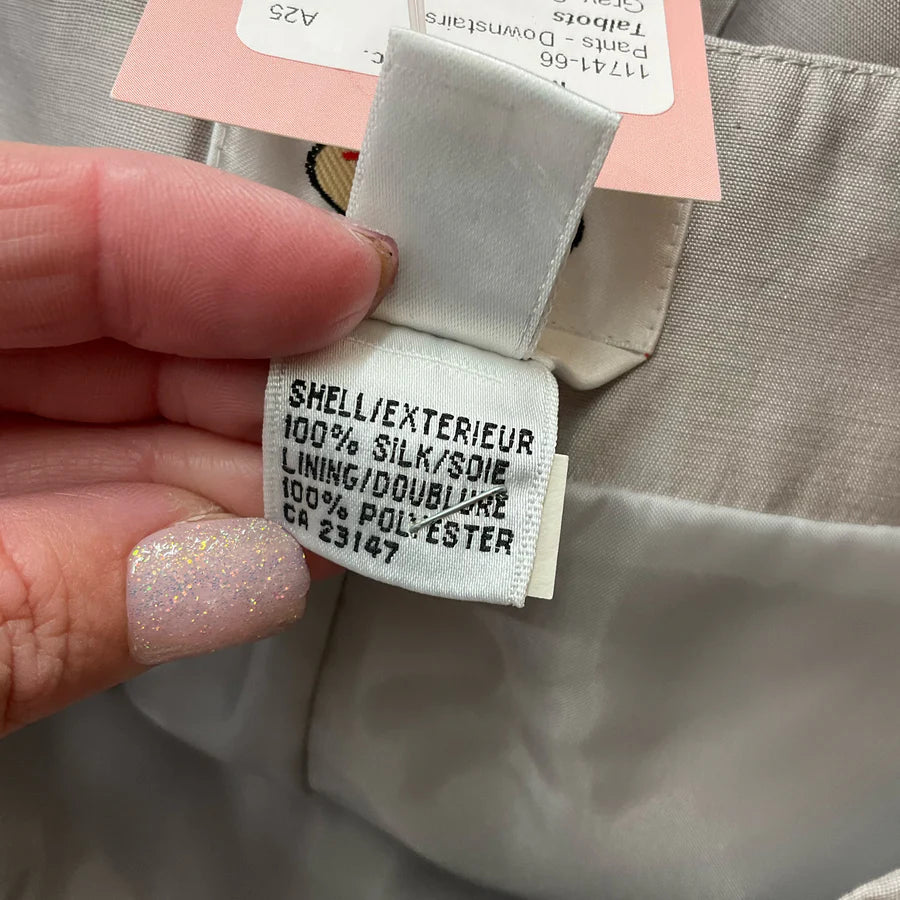 Talbots Gray Solid Pre-Owned Ladies Pants – Size 6