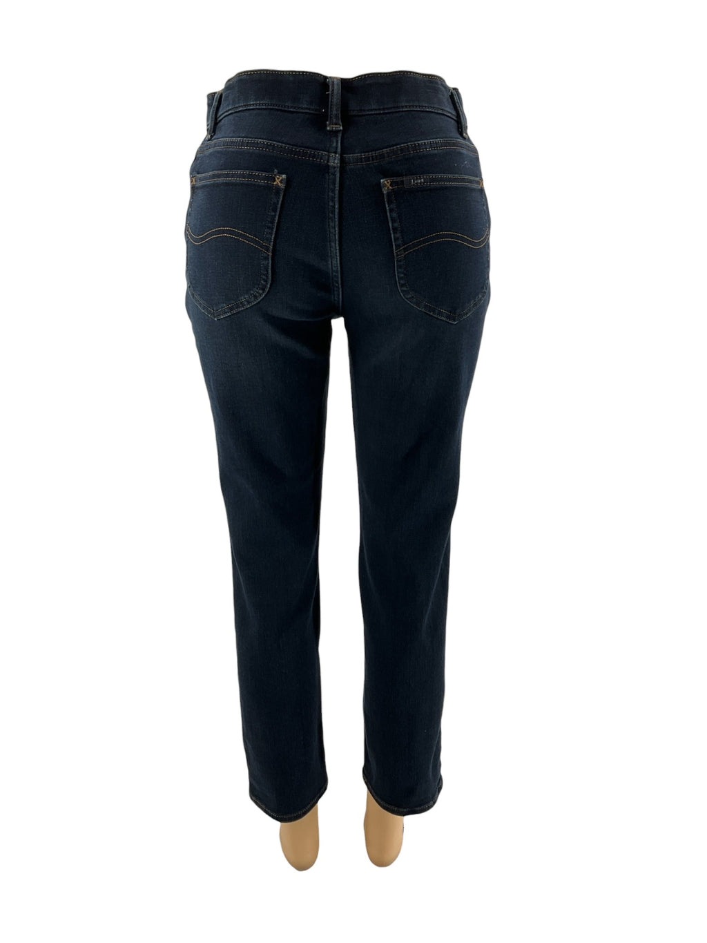 Lee - Dark Blue Solid Pre-Owned Ladies Jeans-Size 8 Short