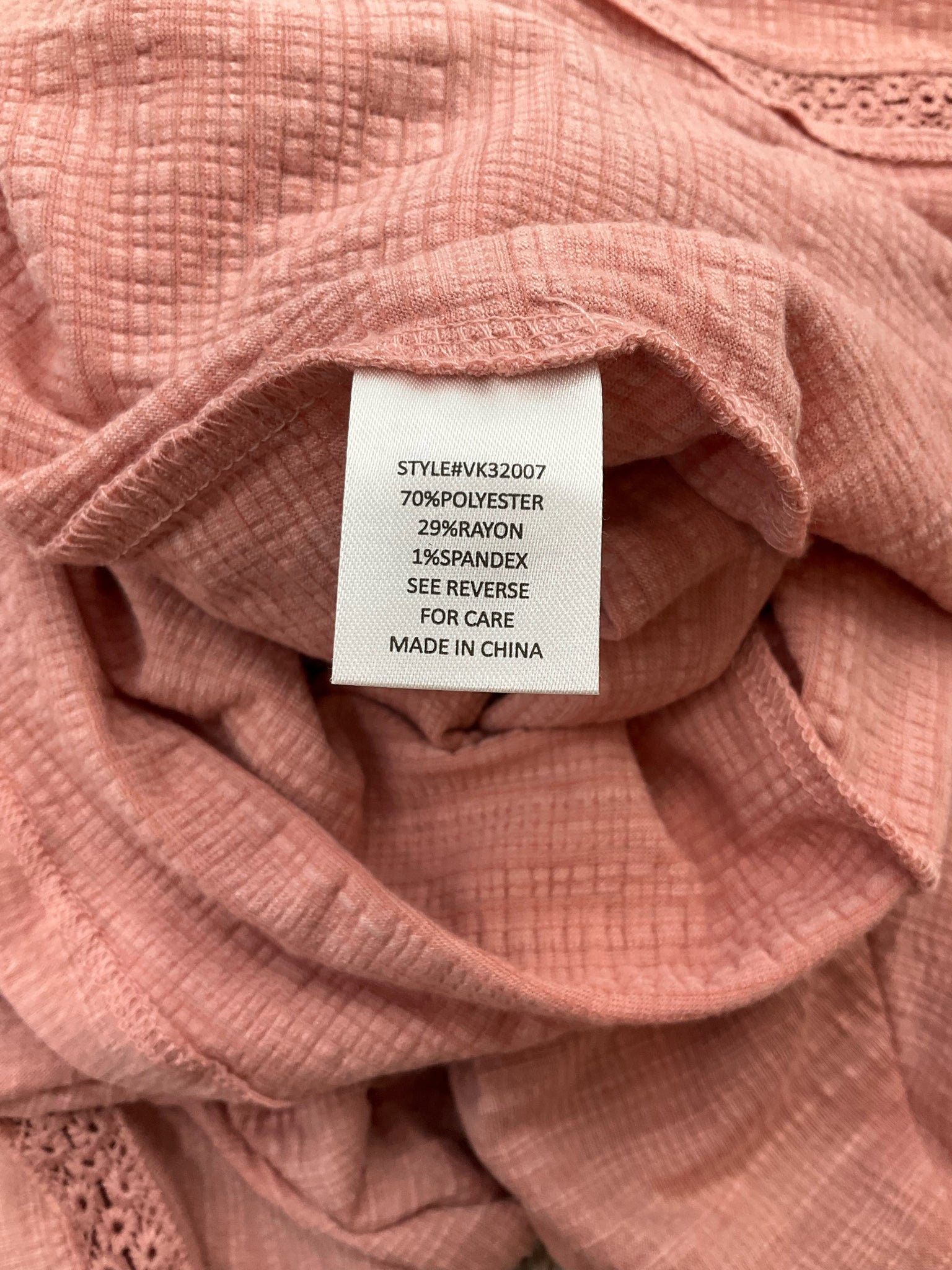 Adrienne Vittadin Pink Solid Pre-Owned Ladies Top - Size Large