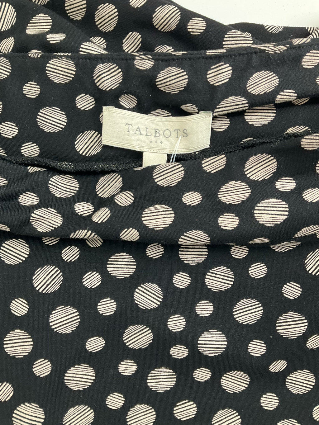 Talbots - black/tan Circles Pre-Owned Ladies Skirt - Size Small