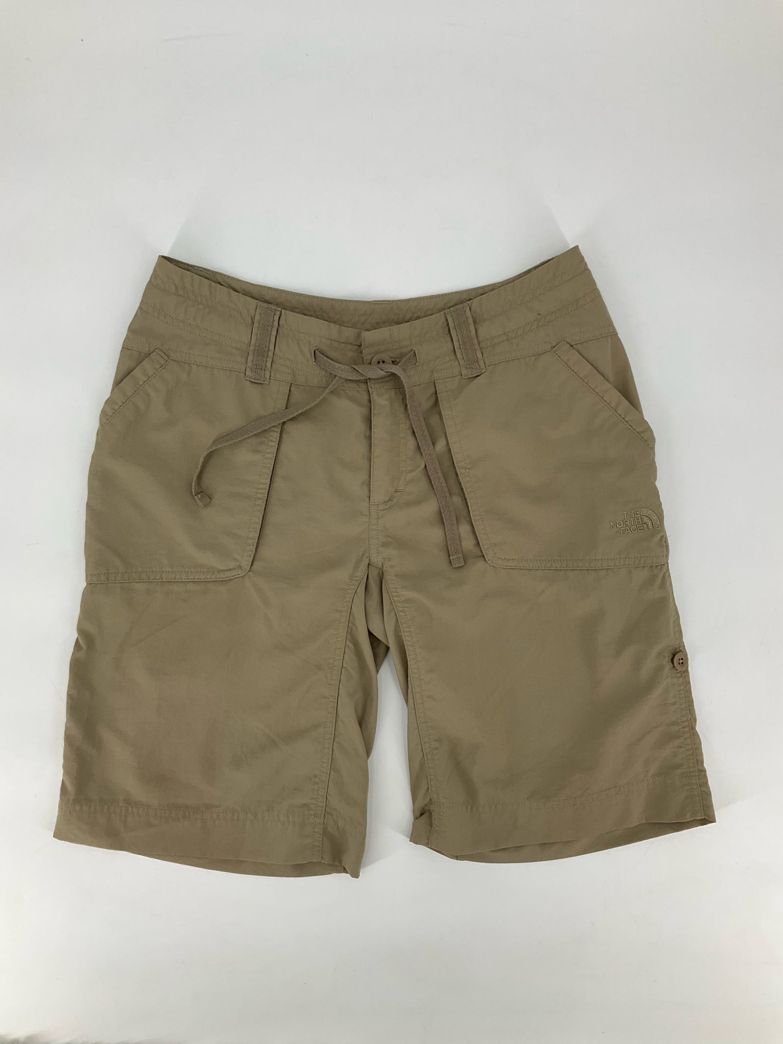 The North Face Khaki Solid Pre-Owned Ladies Shorts - Size 4