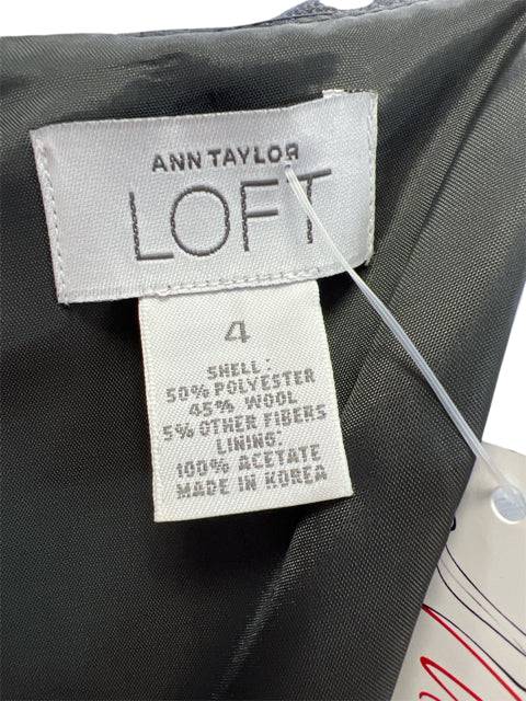 Loft Gray Solid Pre-Owned Ladies Dress - Size 4 - Margaret’s Fine Consignment