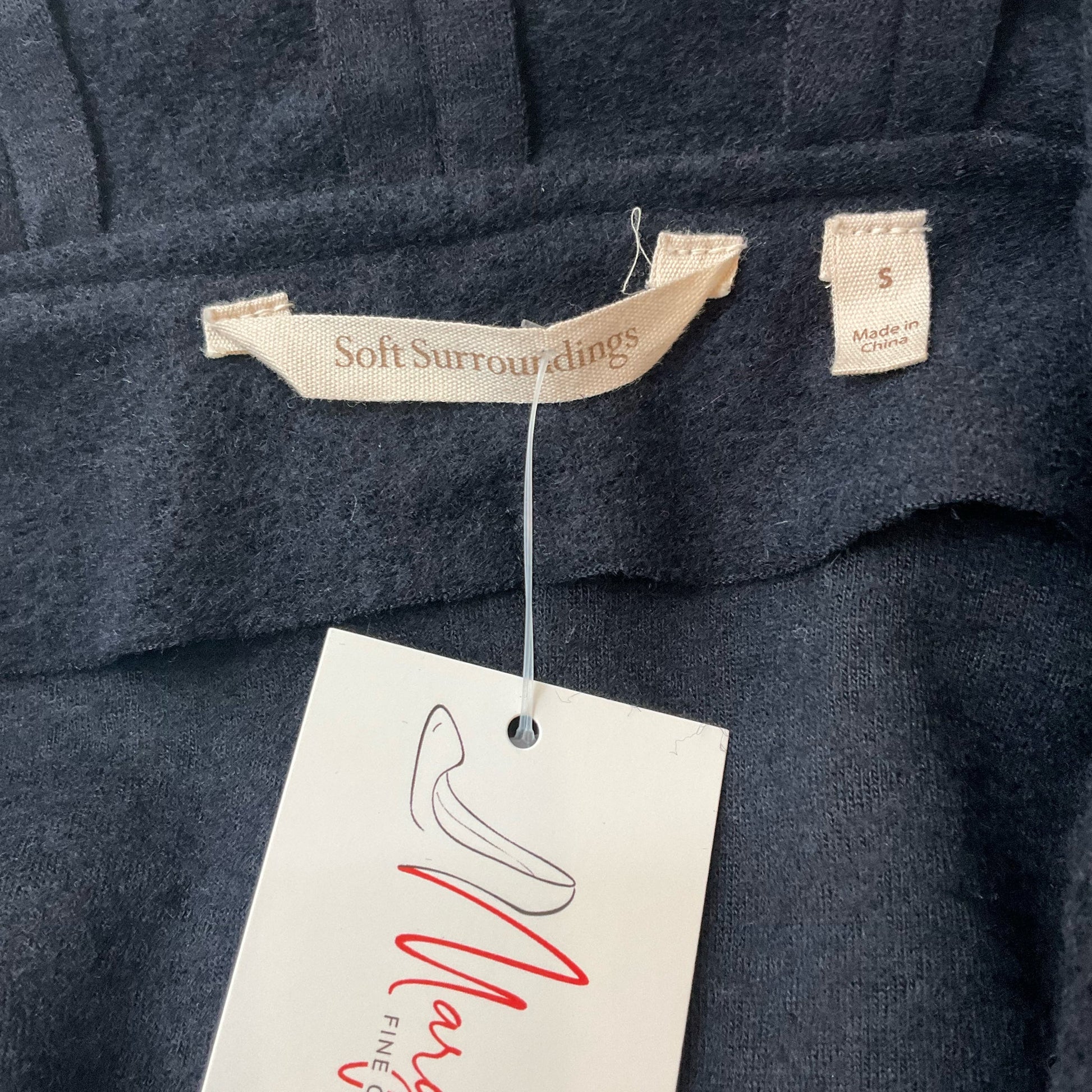 Soft Surroundings Black Solid Pre-Owned Ladies Jacket  Size Small