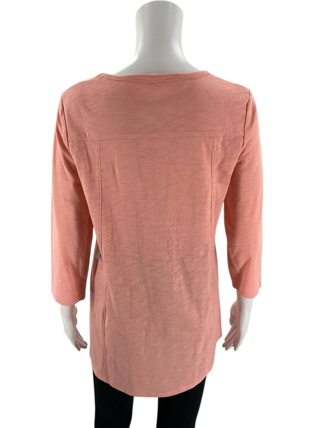 Chico Peach Solid Pre-Owned Ladies Top - Size Small - Margaret’s Fine Consignment