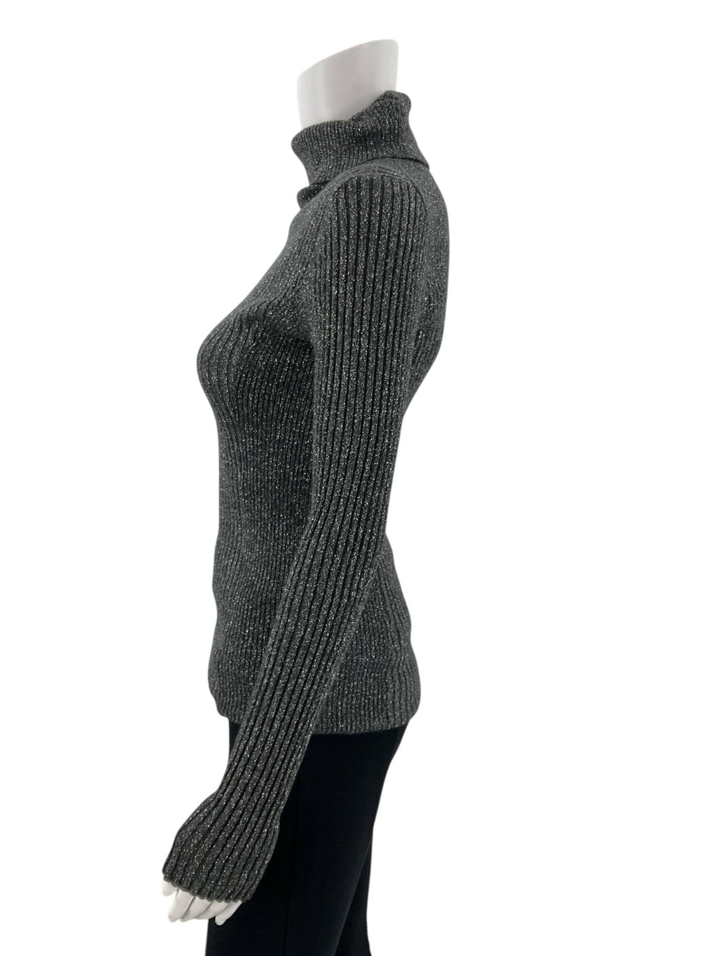 Express Charcoal Sparkle Top - Size Small - Margaret’s Fine Consignment