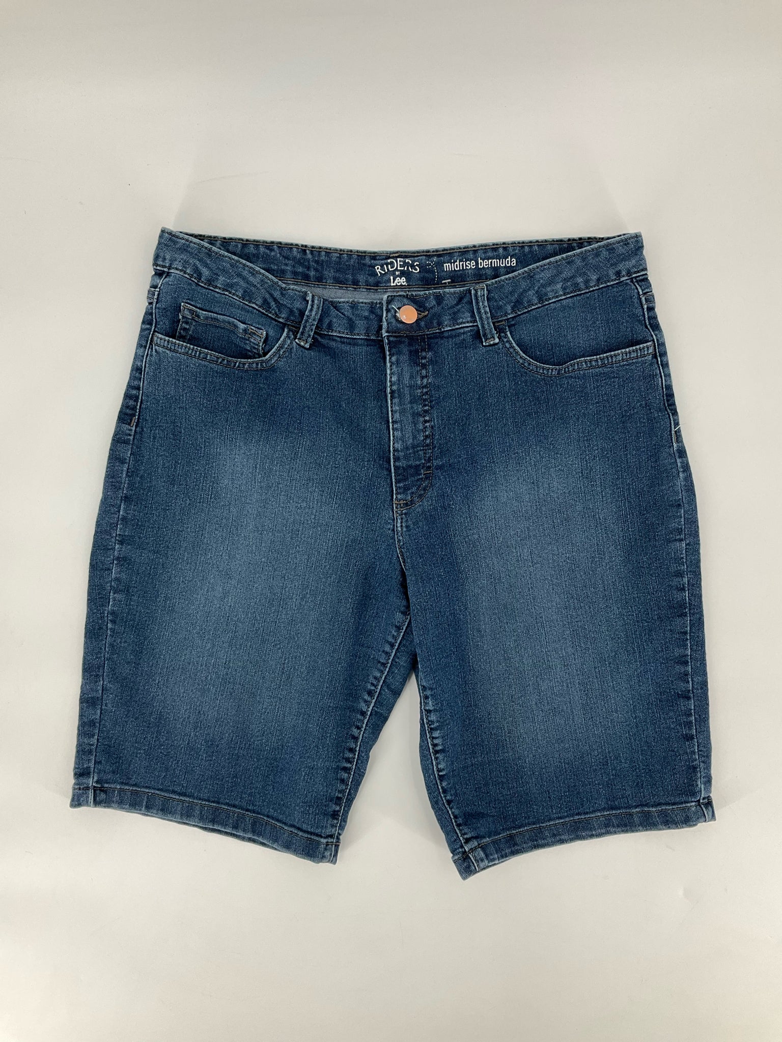 Ryders By Lee Blue Denim Pre-Owned Ladies Shorts - Size 16