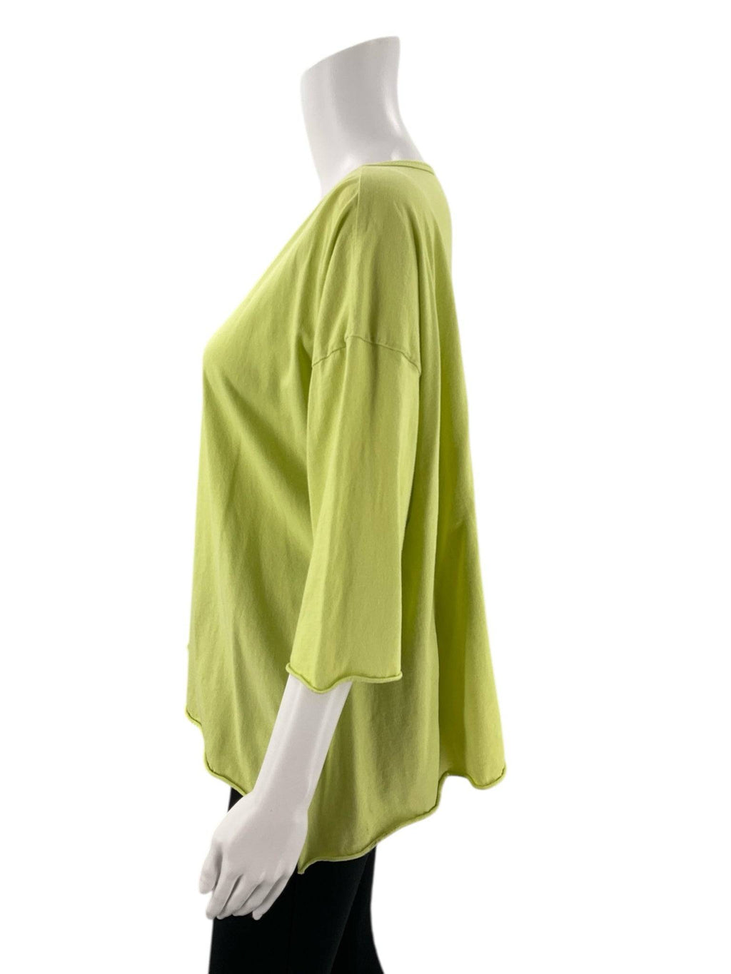 Square Green Solid Top - Size Small - Margaret’s Fine Consignment