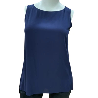 Eileen Fisher Navy Solid Pre-Owned Ladies Top - Size Large