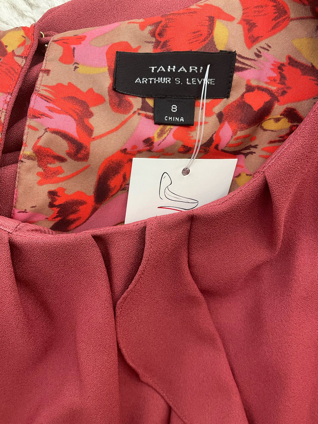 Tahari Arthur S. Levine Mauve Pre-Owned Ladies Dress - Size 8