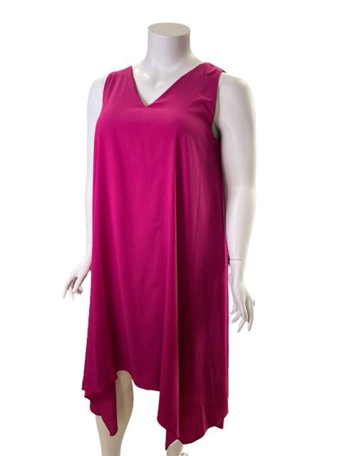Alex Marie Fushia Solid Ladies Pre-Owned Dress - Size XL - Margaret’s Fine Consignment