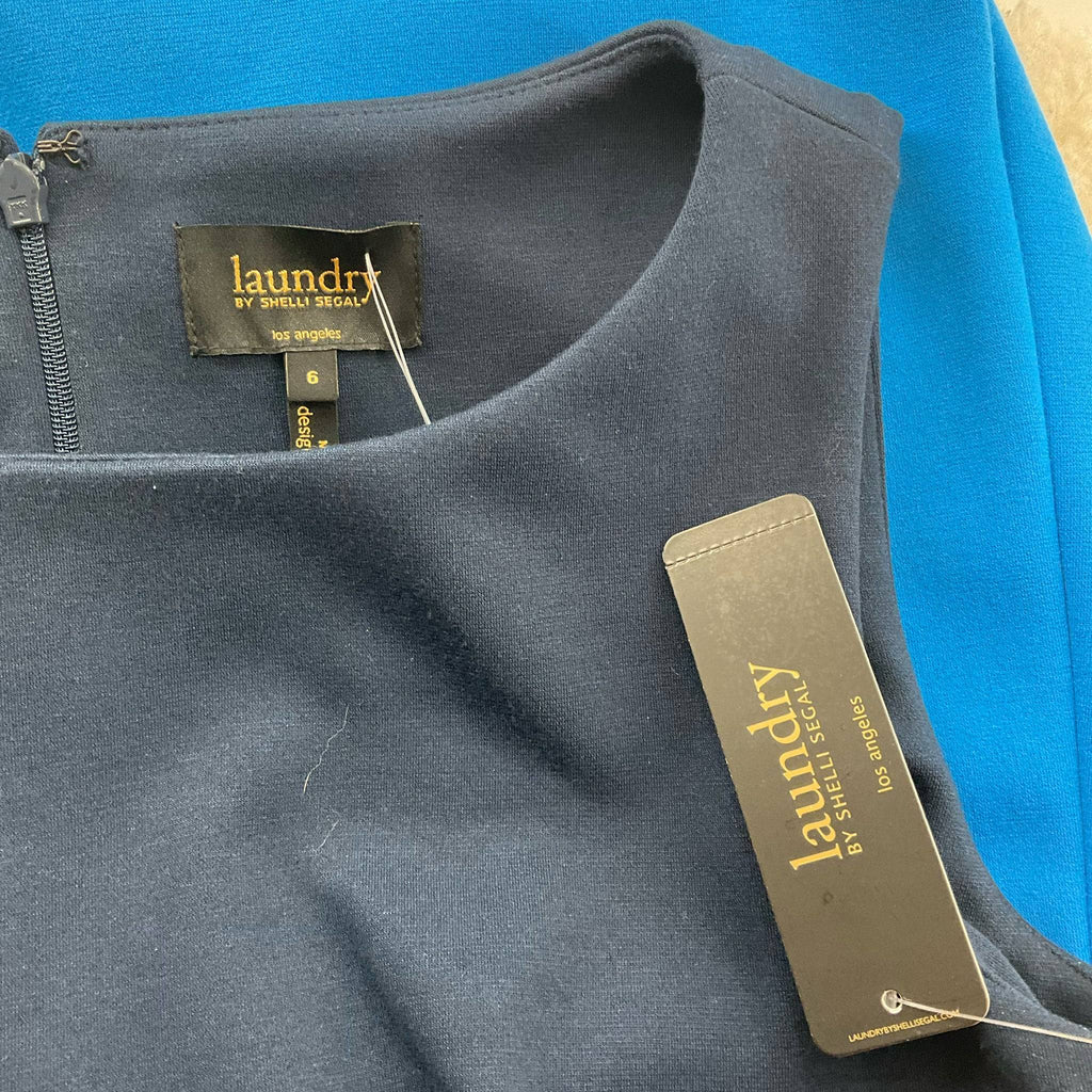 Laundry by Shelli Segal Navy/White/Blue Ladies Pre-Owned Dress - Size 6 - Margaret’s Fine Consignment