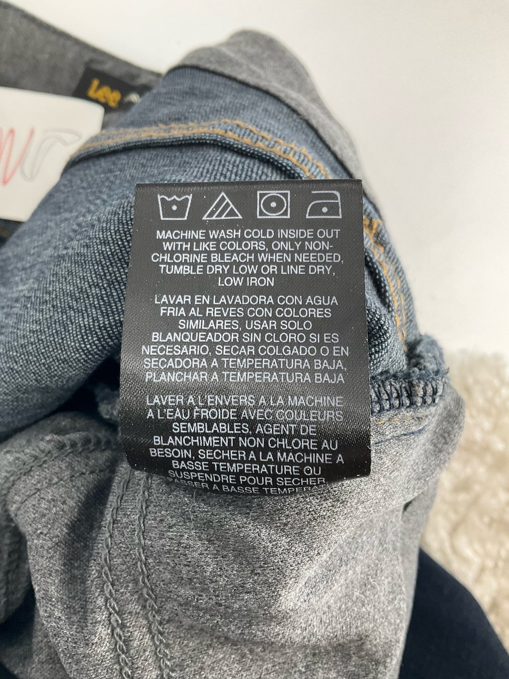 Lee - Dark Blue Solid Pre-Owned Ladies Jeans-Size 8 Short