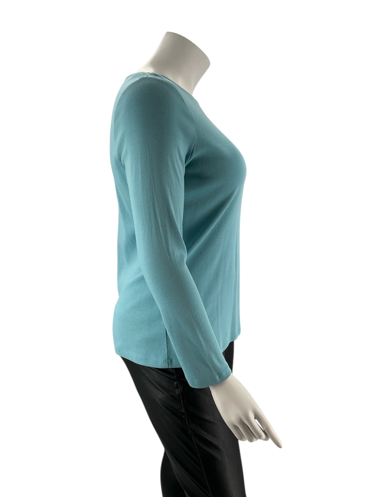 Talbots Aqua Green Solid Pre-Owned Ladies New With Tags Top - Size 1X