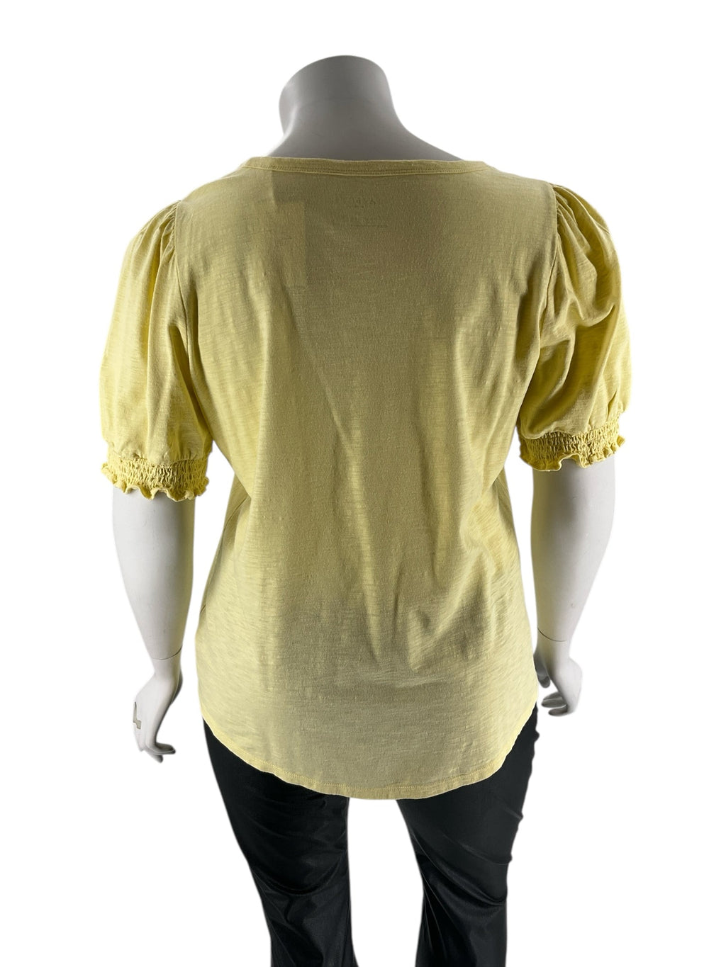 Talbots Yellow Solid Pre-Owned Ladies Casual Top -  Size 1X