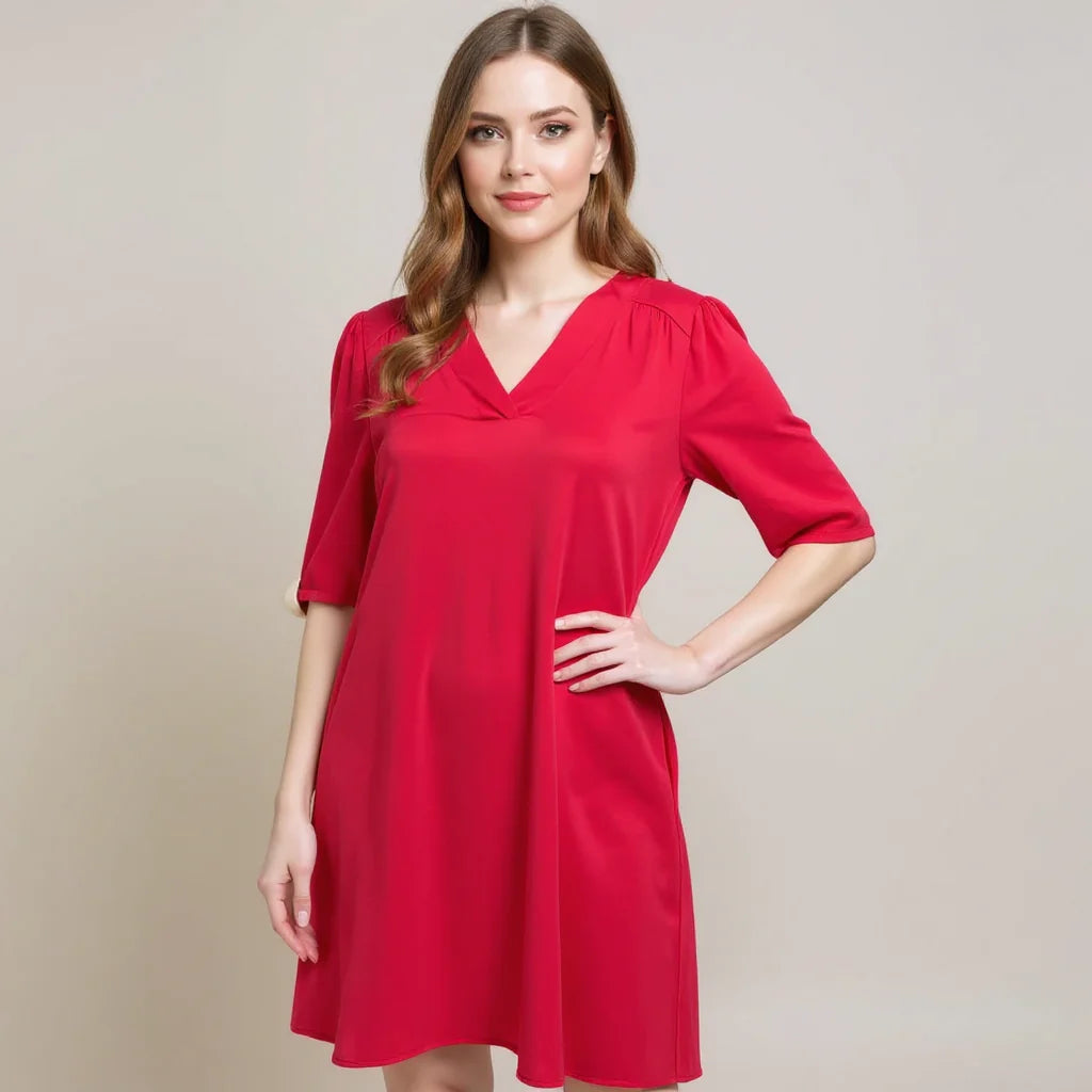 Michelle McDowell Pink Solid Ladies Pre-Owned New with Tags Dress - Size Small