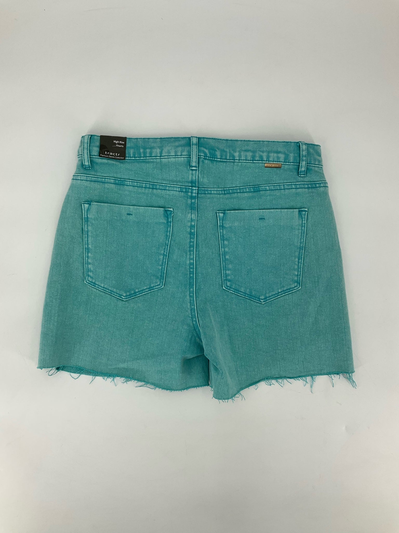 Tractr Aqua Solid Pre-Owned Ladies New With Tags Shorts - Size 6