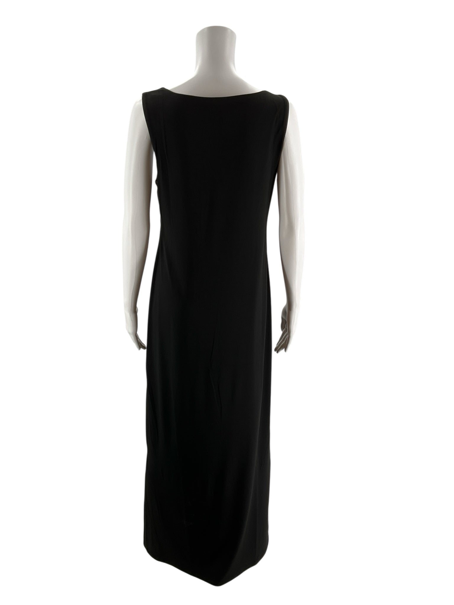 Carmen Marc Valvo Black/Gold Pre-Owned Ladies Dress - Size Medium