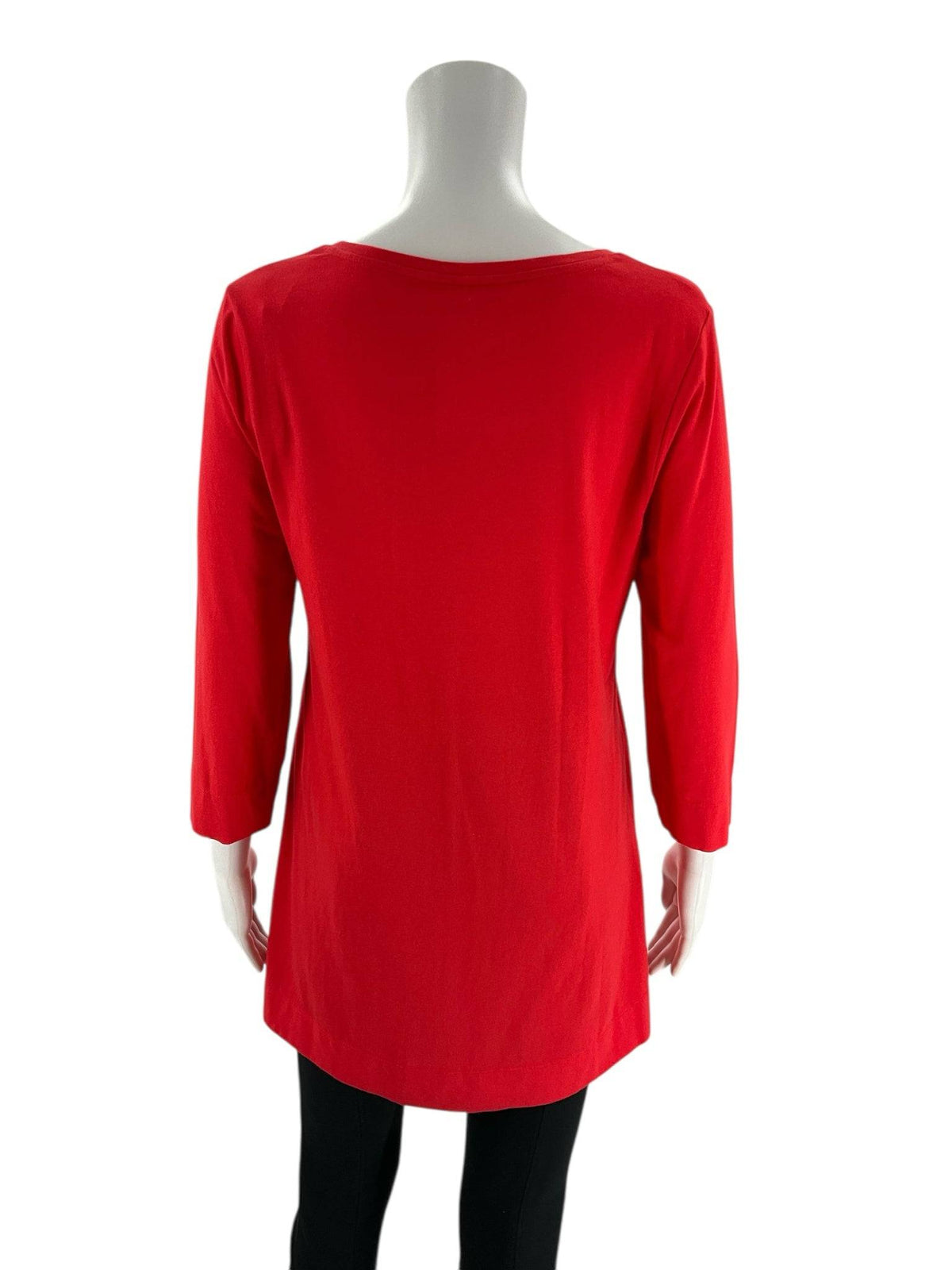 Chico Red Solid Pre-Owned Ladies New with Tags Top - Size Small - Margaret’s Fine Consignment