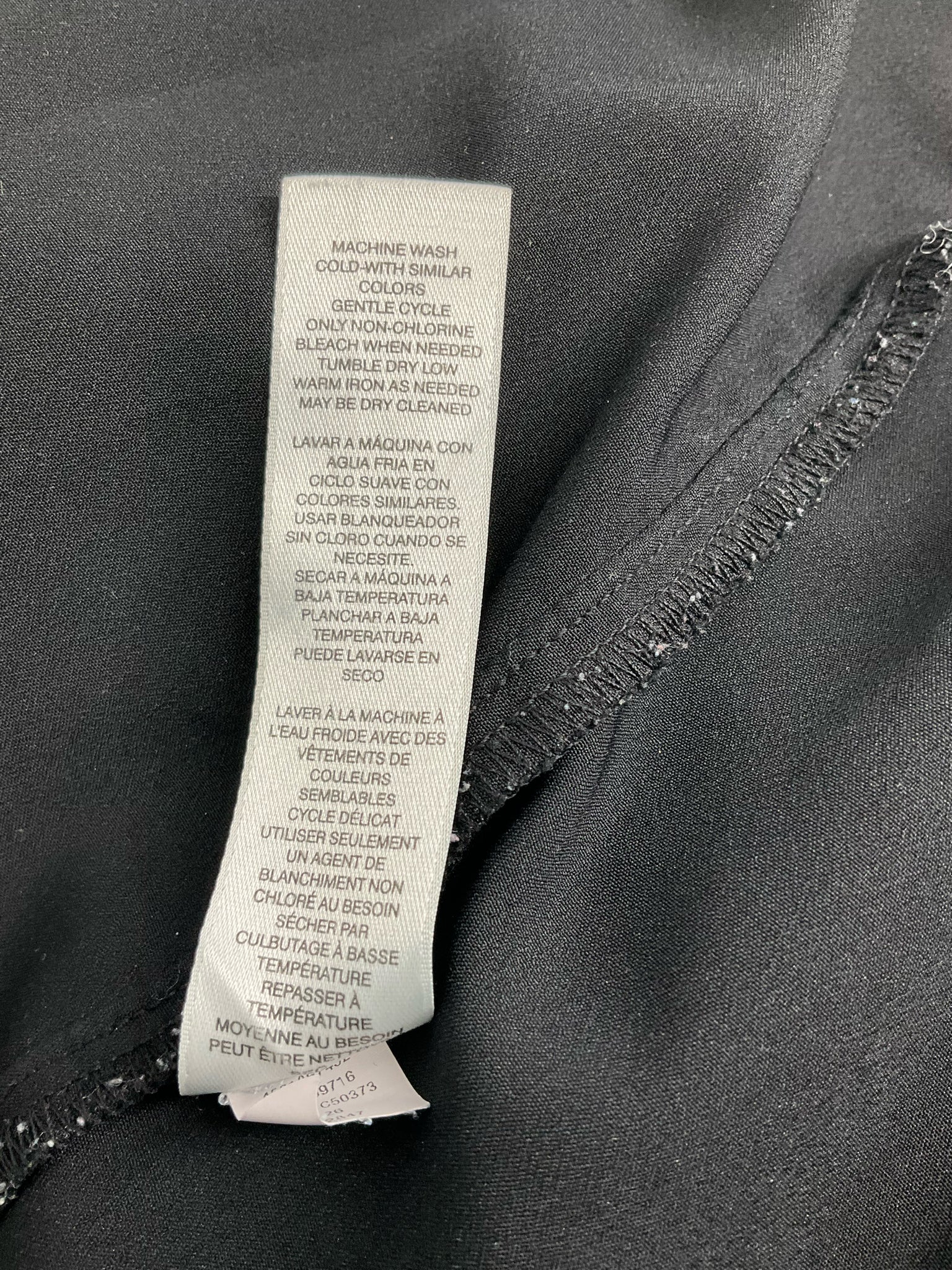 Chico's Black Solid Pre-Owned Ladies Casual Top -  Size XL