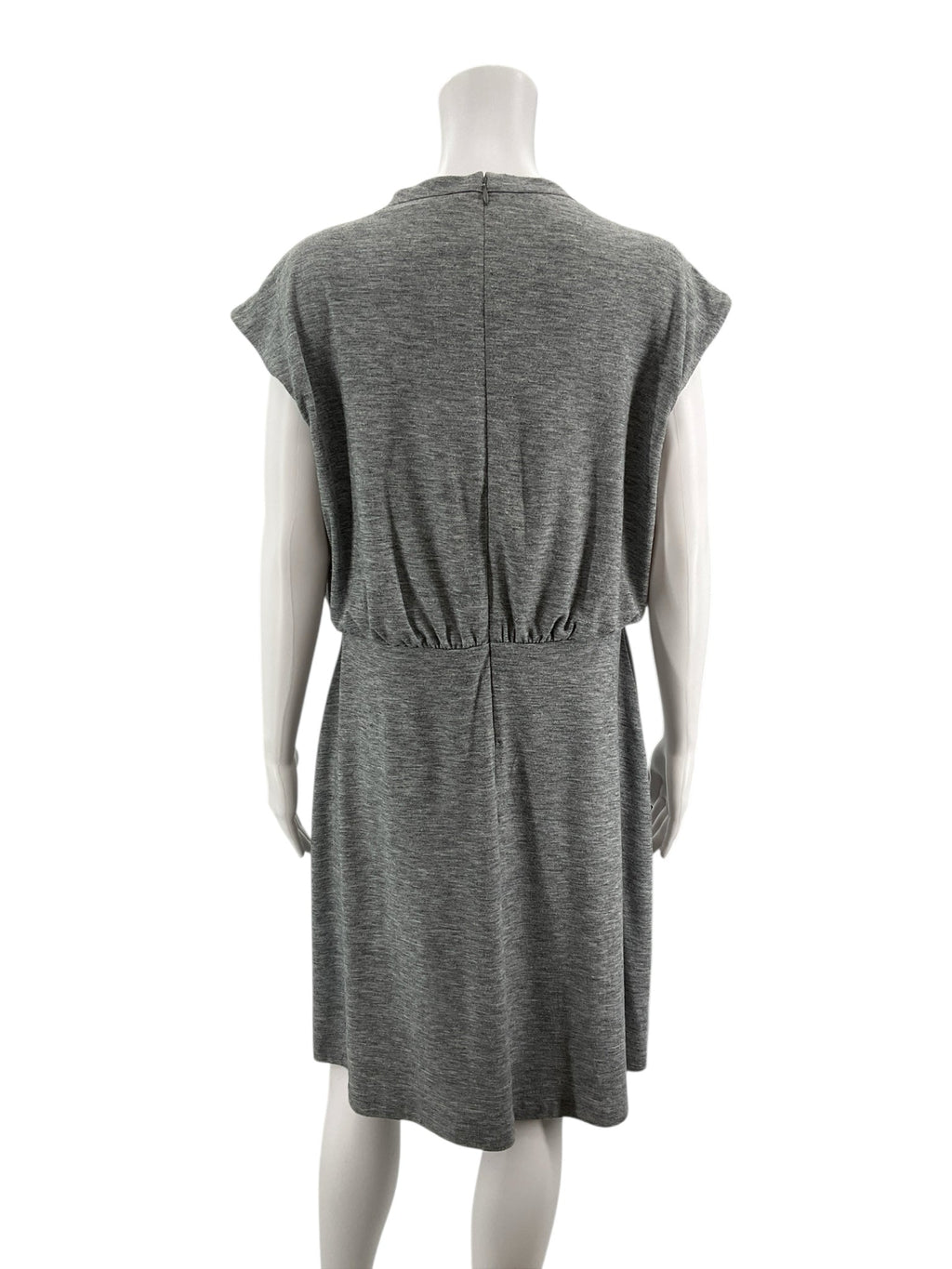 Ann Taylor Gray Heathered Pre-Owned Ladies Dress - Size 12 Petite