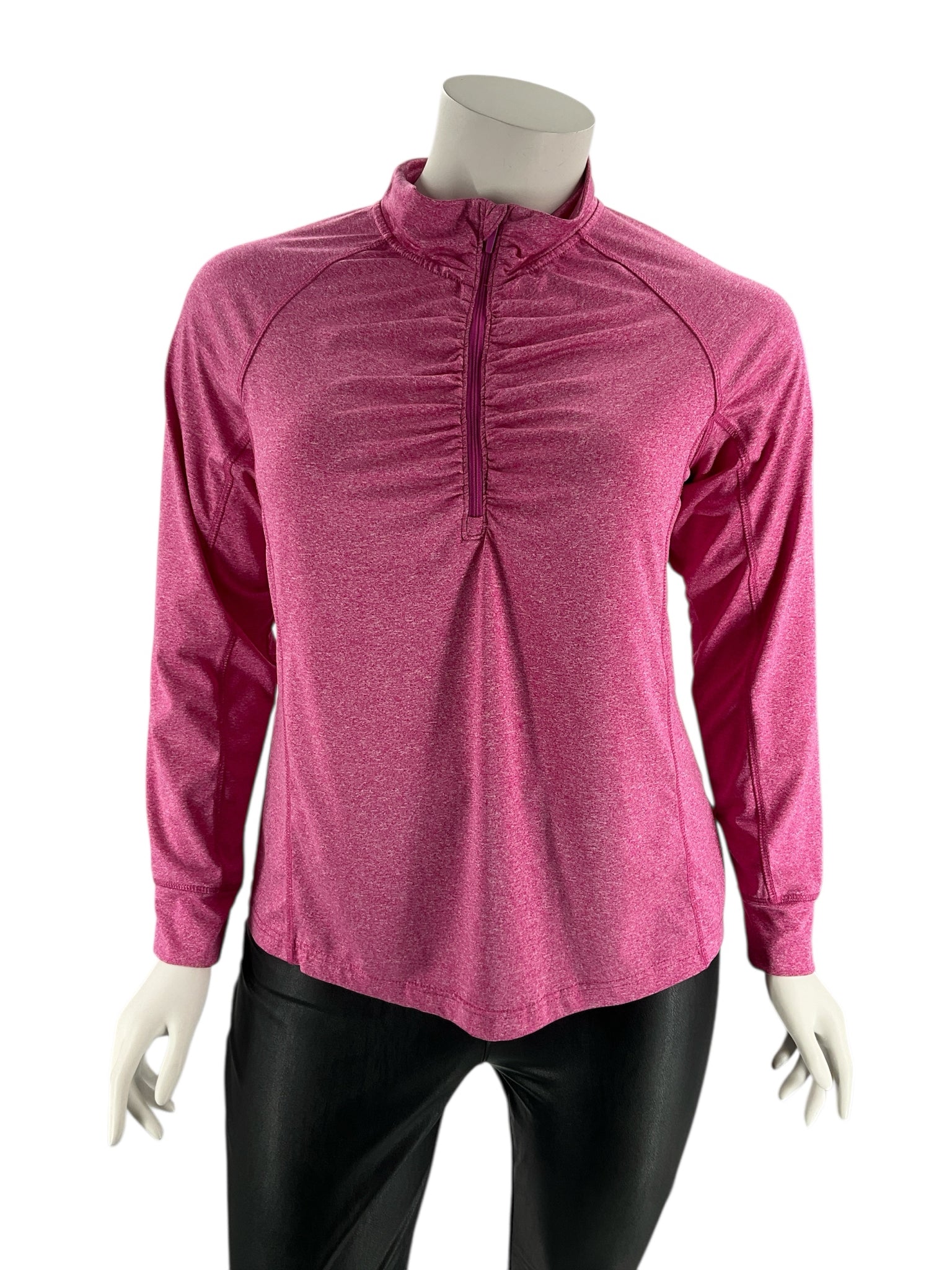 Athletech Pink Heathered Pre-Owned Ladies Casual Top -  Size 1X