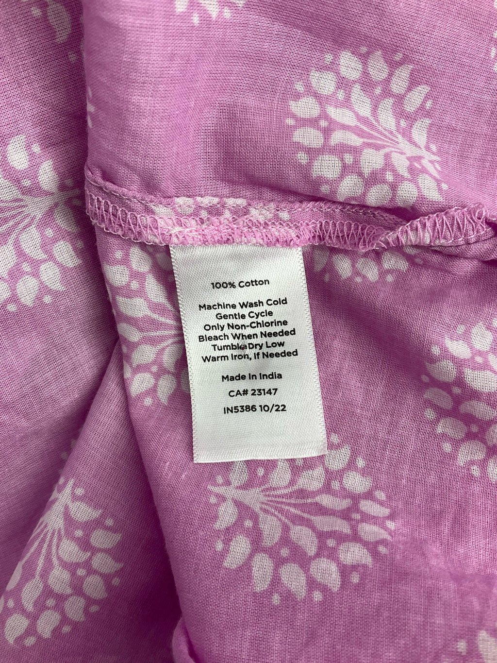 Talbots Pink/White Print Pre-Owned Ladies Casual Top -  Size 3X