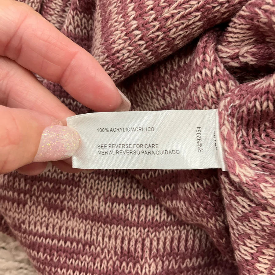 Madison Lilly Mauve Heathered Pre-Owned Ladies New with Tags Top - Size Small