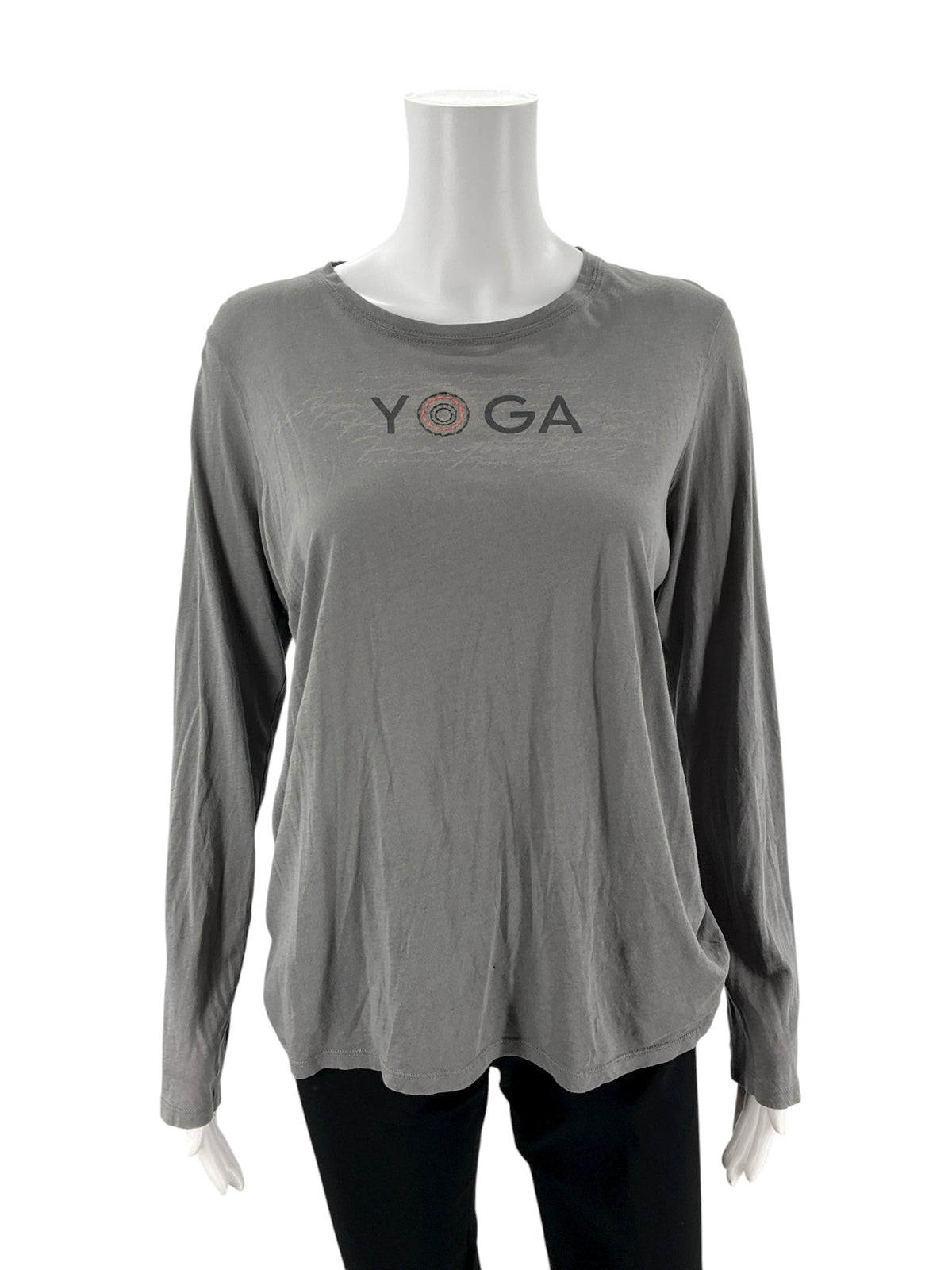 VSX Gray Solid Pre-Owned Ladies Top -  Size Large