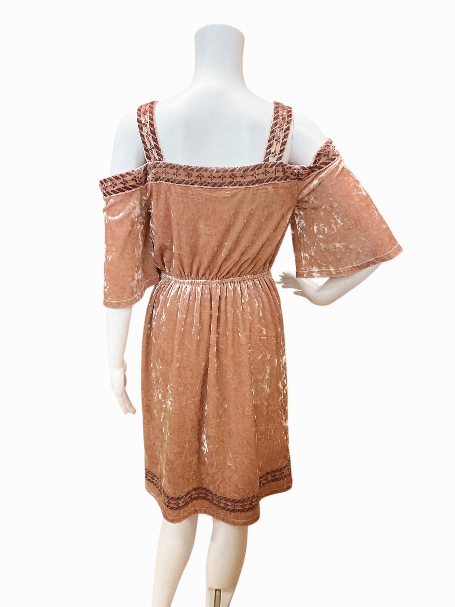 Lucky Brand Pink Velvet Pre-Owned Ladies Dress - Size XS - Margaret’s Fine Consignment