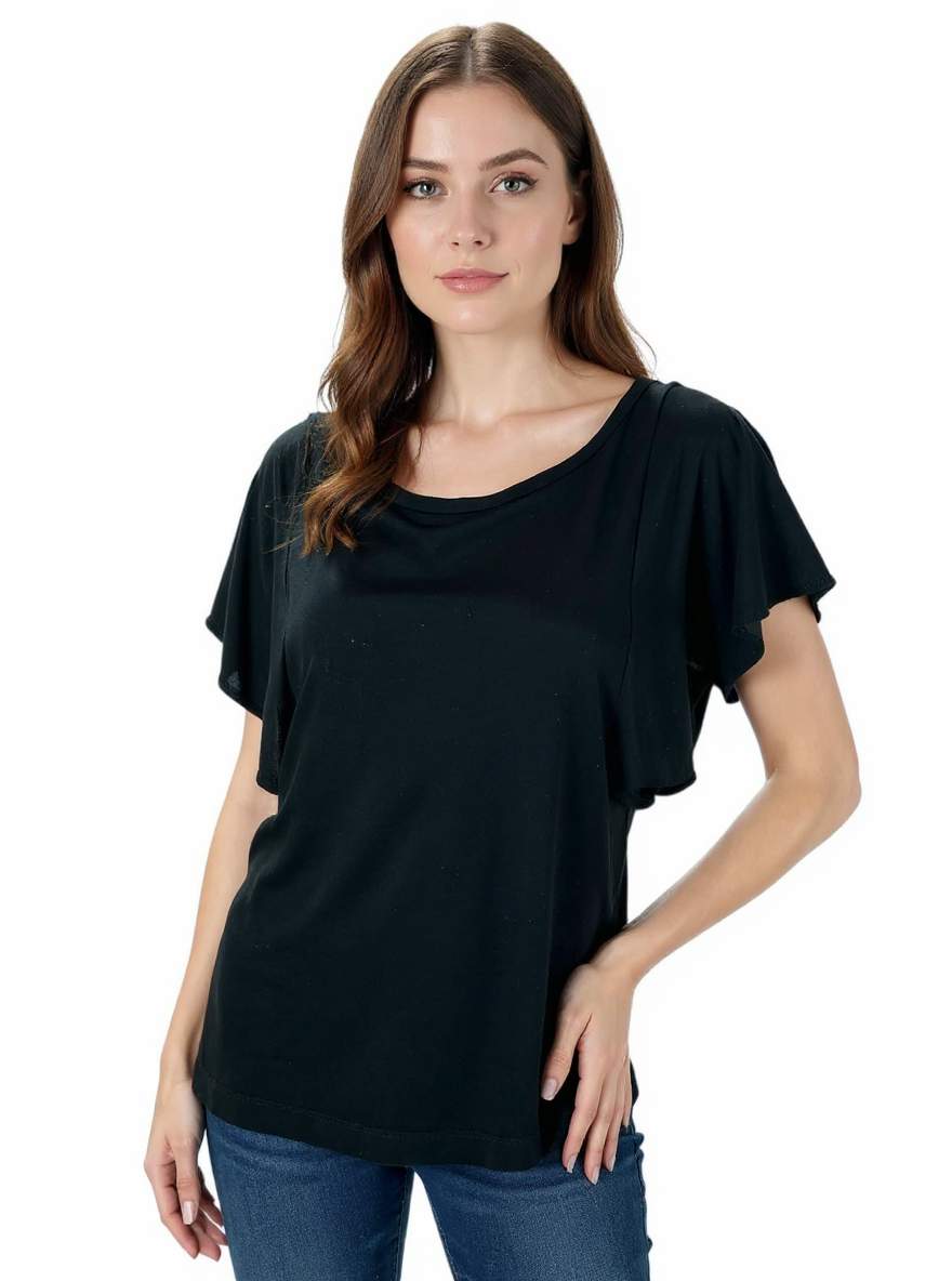 Banana Republic Black Solid Pre-Owned Ladies Top - Size XS