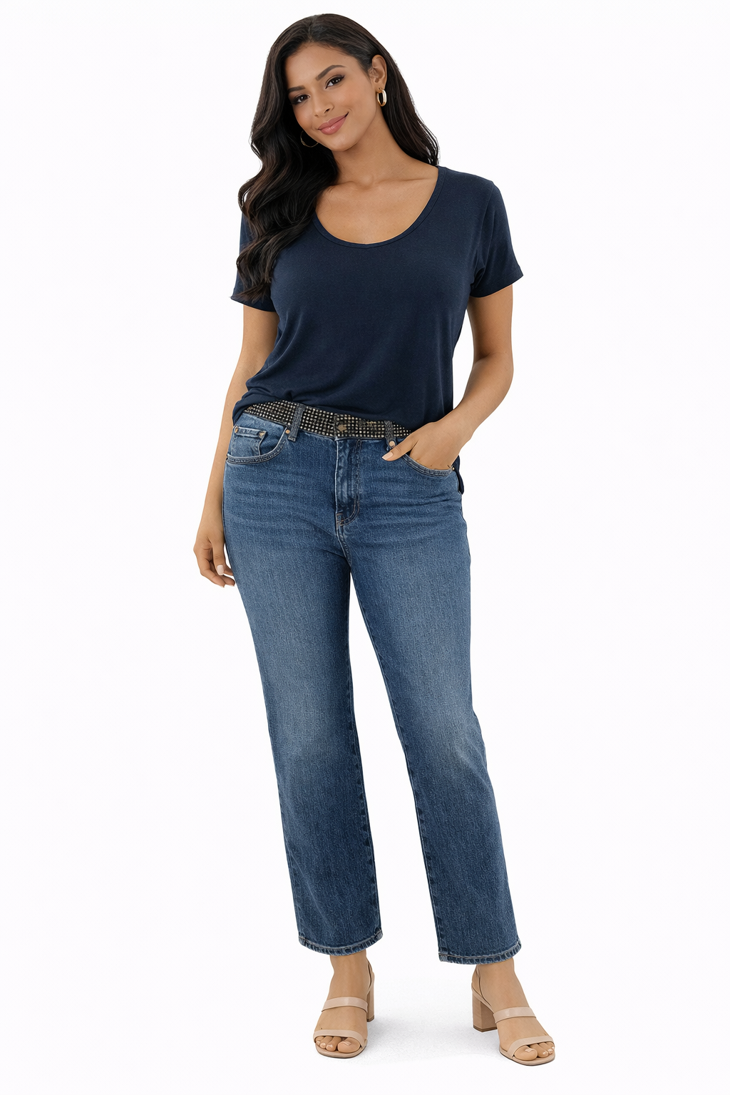 Express - Blue Rhinestone Pre-Owned Ladies Jeans- Size 5/6