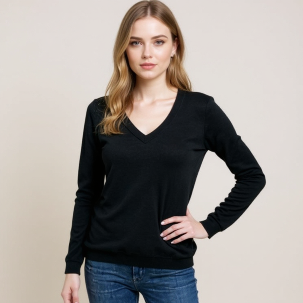 Loft Black Solid Ladies Pre-Owned Top - Size Medium