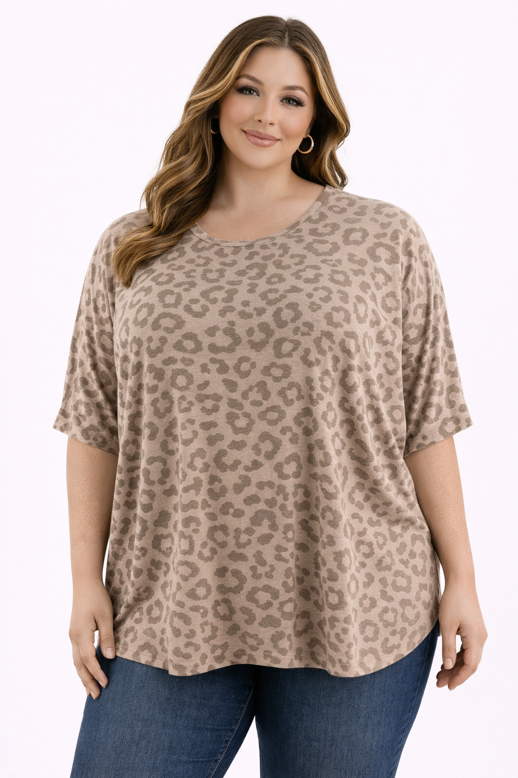 Andree Tan Animal Pre-Owned Ladies Casual Top -  Size 2X