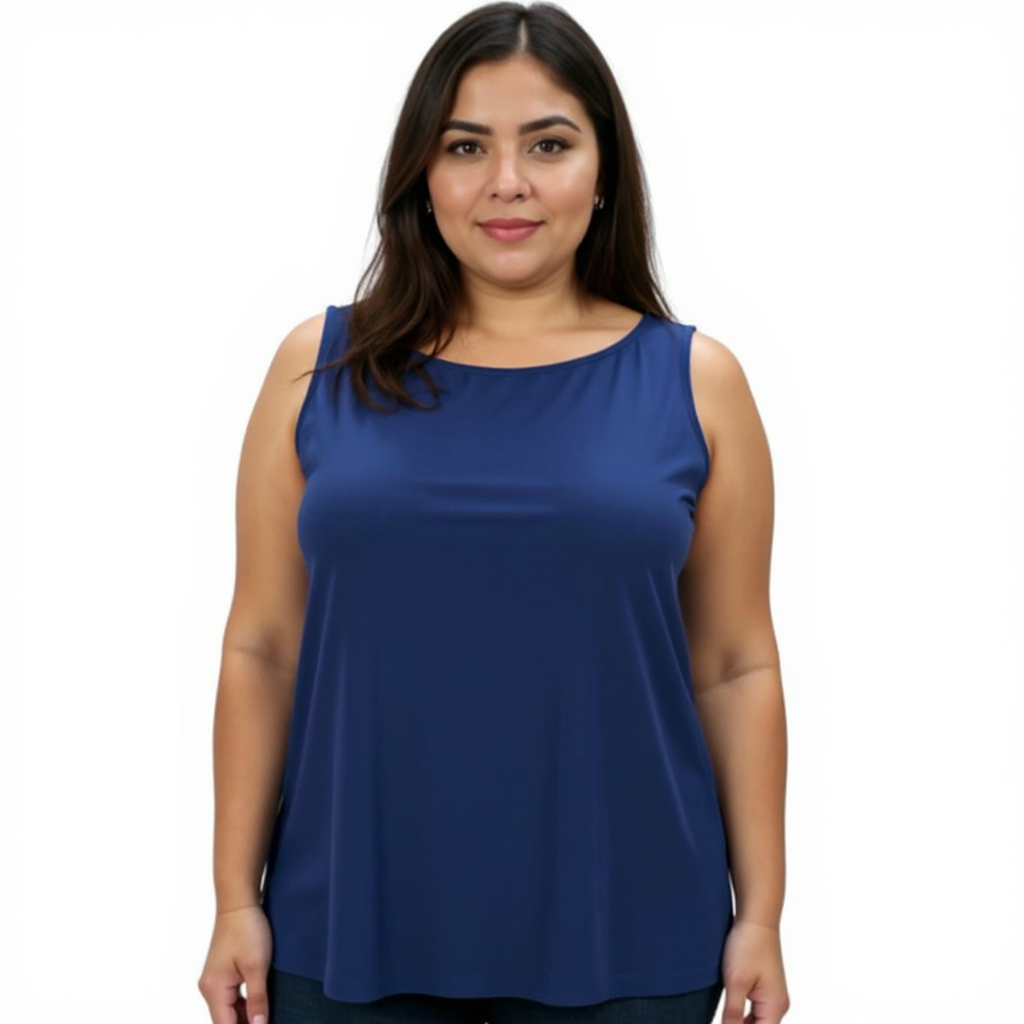 Eileen Fisher Navy Solid Pre-Owned Ladies Top - Size Large