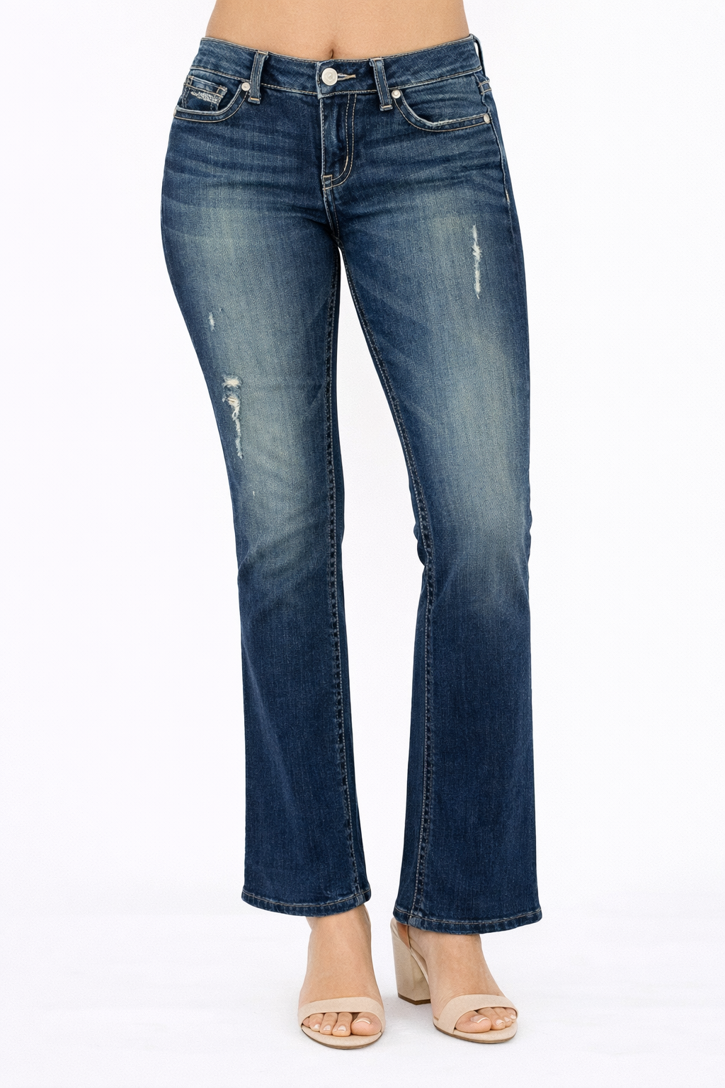 D9 Pre-Owned Ladies Blue Jeans - Size 7