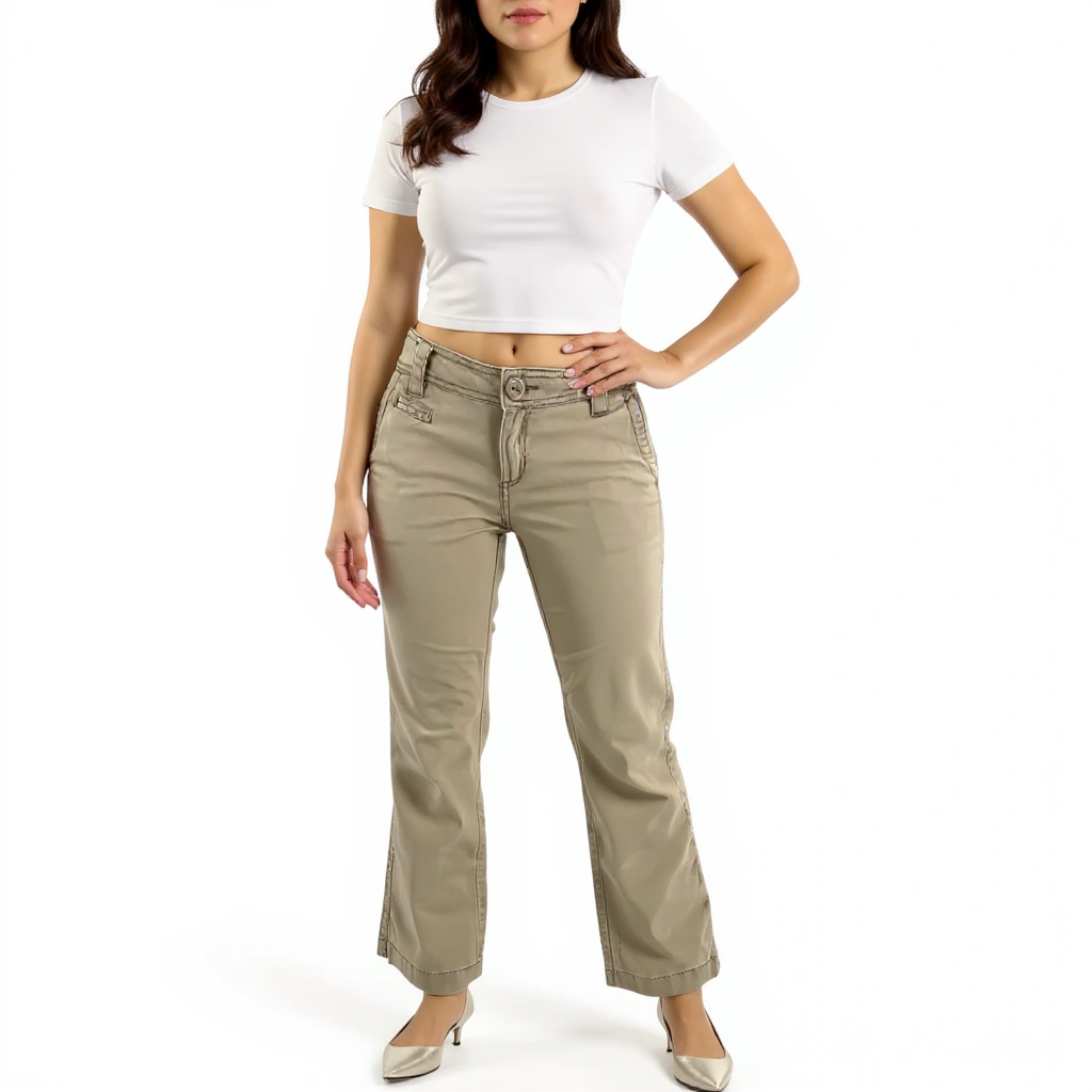 Aeropostale Tan Skinny Pre-Owned Ladies Pants - Size 3/4