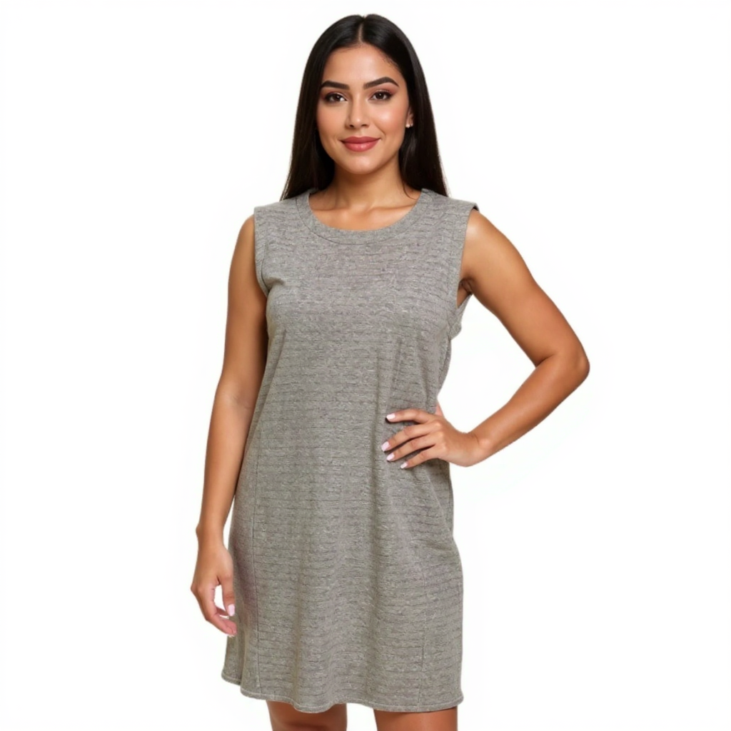 Theory Gray Solid Ladies Pre-Owned Dress - Size Medium