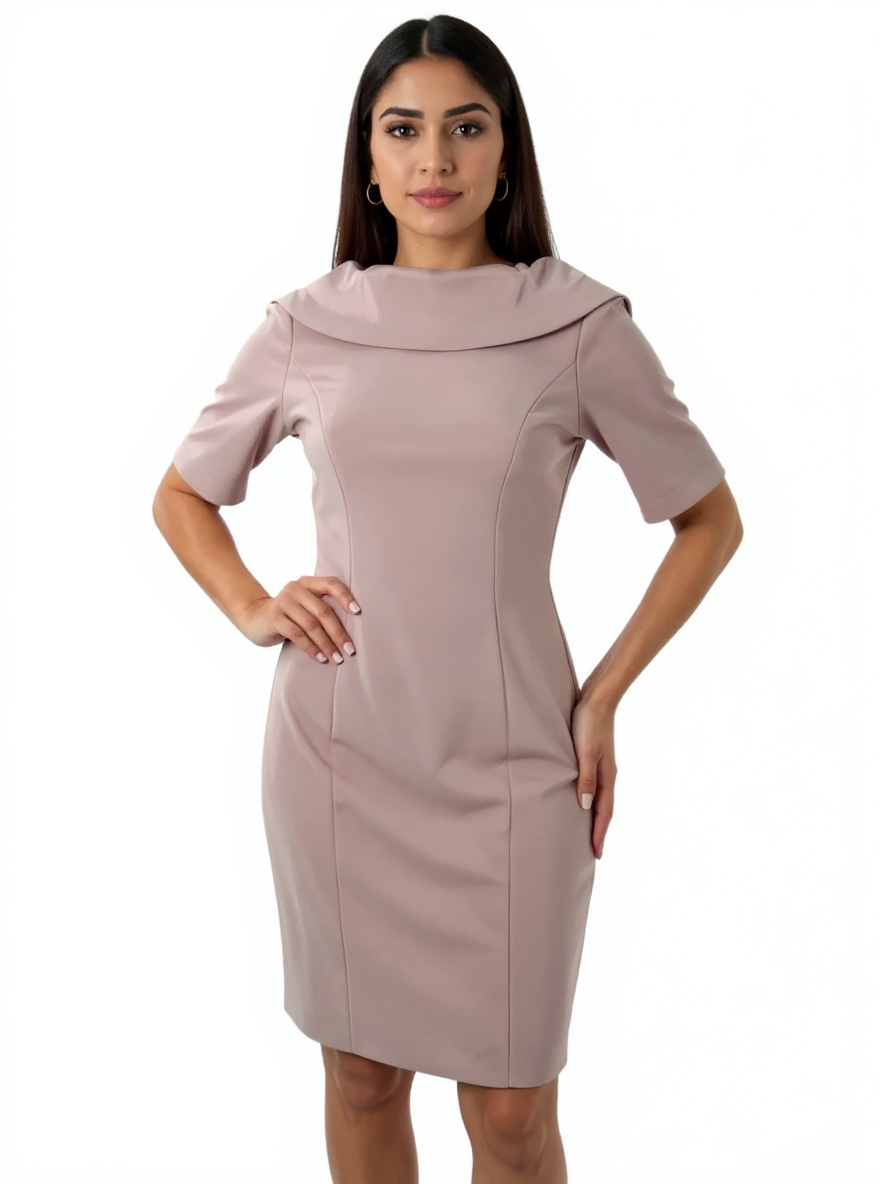 White House Black Market Lavender Solid Pre-Owned Ladies New With Tags Dress - Size 4 Petite